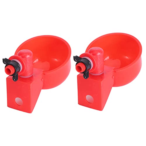 Warmhm 2Stücke Automatische Wassertränke für Geflügel Hühnertrinker mit Wasserspender für Wachteln Langlebige und Umweltfreundliche Trinkschalen Rot Warmhm 2Stücke Automatische Wassertränke für Geflügel Hühnertrinker mit Wasserspender für Wachteln Langlebige und Umweltfreundliche Trinkschalen Rot von Warmhm