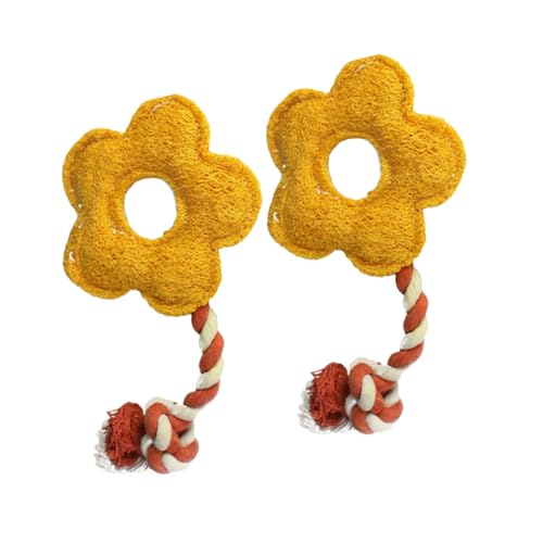 Warmhm 2Stücke Blumengestalt Haustier Kauspielzeug aus Luffa Strapazierfähiges Knoten Seil Gesundes Beißspielzeug für Katzen Interaktives Training Zufällige Seilfarbe Warmhm 2Stücke Blumengestalt Haustier Kauspielzeug aus Luffa Strapazierfähiges Knoten Seil Gesundes Beißspielzeug für Katzen Interaktives Training Zufällige Seilfarbe von Warmhm