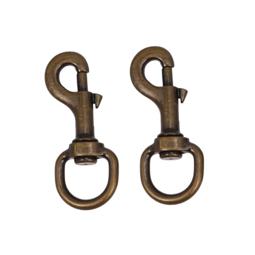 Warmhm 2Stücke Haustier Kragenhaken mit Drehgelenk Karabiner für Hundeleinen Rostfrei und Langlebig Zubehör für Katzen von Warmhm