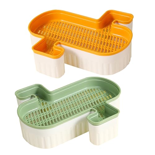 Warmhm 2Stücke Hydroponische Katzengras Pflanzer Praktischer Pflanzenkasten Für Haushaltskatzen Kreativer Katzengras Anzuchtkasten Für Katzensnacks von Warmhm