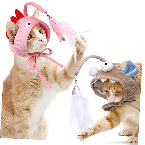 Warmhm 2Stücke Katzenangel mit Interaktives Katzenspielzeug für Drinnen Teaser Stab für Katzen Graue Große und Pinkes Warmhm 2Stücke Katzenangel mit Interaktives Katzenspielzeug für Drinnen Teaser Stab für Katzen Graue Große und Pinkes von Warmhm