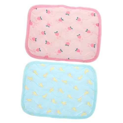 Warmhm 2Stücke Kühlmatte für Kleintiere Atmungsaktive Sommerunterlage für Hamster und Meerschweinchen aus Langlebigem Material für Reisen Warmhm 2Stücke Kühlmatte für Kleintiere Atmungsaktive Sommerunterlage für Hamster und Meerschweinchen aus Langlebigem Material für Reisen von Warmhm
