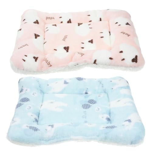 Warmhm 2Stücke Meerschweinchen Bettmatte Kuschelige Plüsch für Kleintiere Abnehmbarer Bezug Isolierende Wärmeunterlage für Hamster und Niedliches Design Warmhm 2Stücke Meerschweinchen Bettmatte Kuschelige Plüsch für Kleintiere Abnehmbarer Bezug Isolierende Wärmeunterlage für Hamster und Niedliches Design von Warmhm
