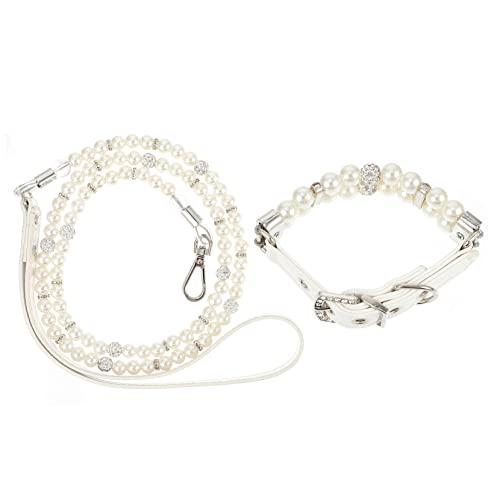 Warmhm 2Stücke Teiliges Set Haustier Hundehalsband und Leine Einstellbar Langlebig für Kleine bis Mittelgroße Perfektes Zubehör für Stilvolle Warmhm 2Stücke Teiliges Set Haustier Hundehalsband und Leine Einstellbar Langlebig für Kleine bis Mittelgroße Perfektes Zubehör für Stilvolle von Warmhm