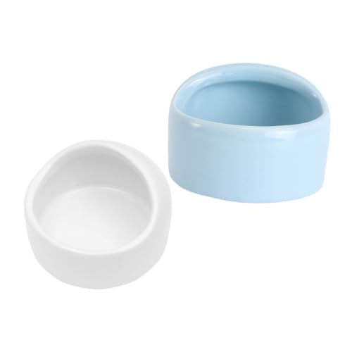 Warmhm 2Stücke Tip Ceramic Pet Food Bowl for Hamsters Durable Feeding Dish for Small Animals Easy to Clean and Fill for Cage Feeding Warmhm 2Stücke Tip Ceramic Pet Food Bowl for Hamsters Durable Feeding Dish for Small Animals Easy to Clean and Fill for Cage Feeding von Warmhm