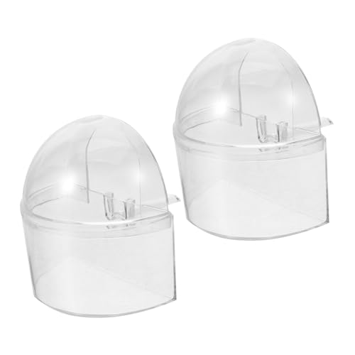 Warmhm 2Stücke Vogelfutterstation im Schnallen Design Transparente Futterbox für Papageienkäfige Praktischer Futterspender Waschbar und Wiederverwendbar für Heimvögel Warmhm 2Stücke Vogelfutterstation im Schnallen Design Transparente Futterbox für Papageienkäfige Praktischer Futterspender Waschbar und Wiederverwendbar für Heimvögel von Warmhm