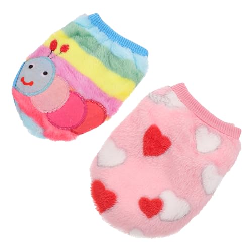 Warmhm 2stücke Kaninchenkleidung Winterkleidung Für Haustiere Aus Fleece Material Warme Shirts Für Kleine Hunde Und Kleintiere Kleidung von Warmhm