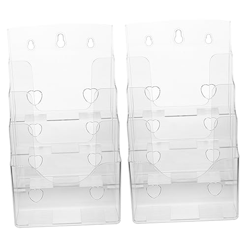 Warmhm Dokumentenhalter-Rack 2 Stück A5 Kunststoff Zeitschriftenständer Für Messen Warmhm Dokumentenhalter-Rack 2 Stück A5 Kunststoff Zeitschriftenständer Für Messen von Warmhm