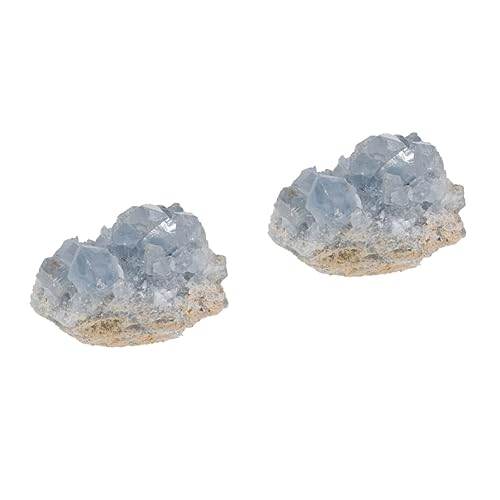 Warmhm 2st Wohnkultur Kristallsteine Natürlicher Kristall Kristalldekor Blauer Kristall Haushalt von Warmhm