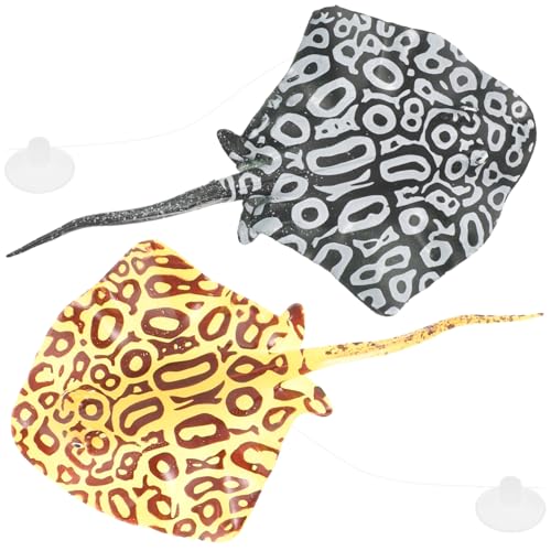 Warmhm 2stücke Fake Fish Ornament Natürliche Fisch Dekoration Für Aquarien Und Fischkästen Lebensnahe Deko in Gelb Und Schwarz Fischausstattung Für Harmonische Atmosphäre von Warmhm