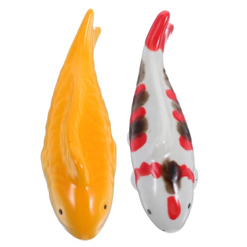 Warmhm 2stücke Koi-Fisch-dekor Aus Keramik Schwimmende Fischfiguren Für Teich Und Garten Aquarium-landschaftsornament Robuste Und Verschleißfeste Keramikdekoration Für Badewanne Warmhm 2stücke Koi-Fisch-dekor Aus Keramik Schwimmende Fischfiguren Für Teich Und Garten Aquarium-landschaftsornament Robuste Und Verschleißfeste Keramikdekoration Für Badewanne von Warmhm