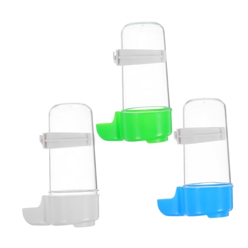 Warmhm 3 Stück Automatischer Wasserspender Für Papageien Pet Bird Water Feeder Wasserspender Für Nymphensittiche Futternäpfe Für Papageien Lovebird Wasserspender Papageientrinker Plastik von Warmhm