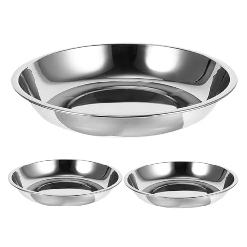 Warmhm 3Stücke Hundefutterschale Rostfreie Katzenschalen für Katzen rutschfeste Futternäpfe zu Reinigen für Futter und Wasser Warmhm 3Stücke Hundefutterschale Rostfreie Katzenschalen für Katzen rutschfeste Futternäpfe zu Reinigen für Futter und Wasser von Warmhm