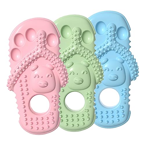 Warmhm 3Stücke Kauspielzeug Für Tragbares Langlebiges Zahnreinigendes Slipper Form Interessantes Bissspielzeug Für Welpen Warmhm 3Stücke Kauspielzeug Für Tragbares Langlebiges Zahnreinigendes Slipper Form Interessantes Bissspielzeug Für Welpen von Warmhm