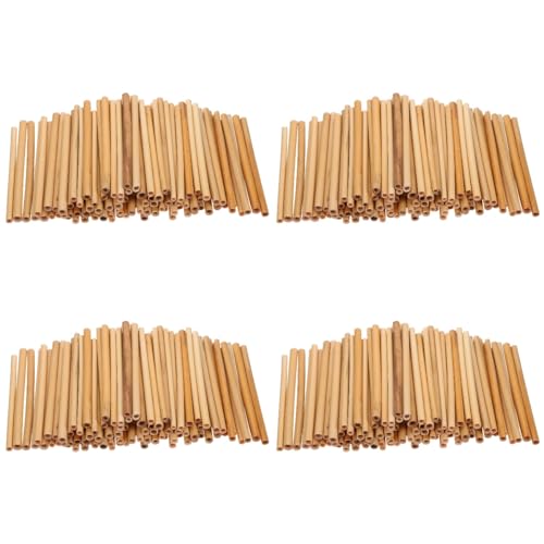 Warmhm 400 Stück Natürliche Schilfrohr-Bienenröhren 15 cm Hohle Stiele Für Die Bestäubung Von Bienennestern (0 5–0 8 cm Durchmesser) von Warmhm