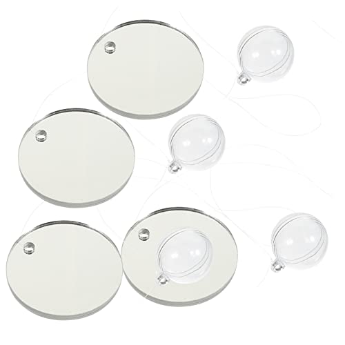 Warmhm 4Stücke Betta Trainingsspiegel für Aquarien Doppelseitige Acrylspiegel mit Saugnapf Sicher und Langlebig für Betta Fische zur Selbstunterhaltung und Training von Warmhm