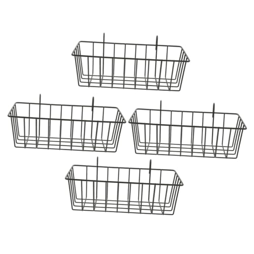 Warmhm 4Stücke Heu Futterstation Für Metall Heuhalter Für Käfige Und rutschfest Für Nagetiere Wie Meerschweinchen Und Chinchillas von Warmhm
