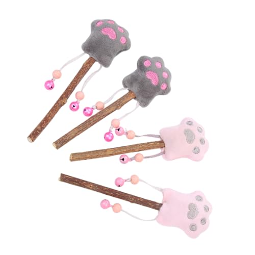 Warmhm 4Stücke Katzen Teaser Lutscher Aus Interaktives Katzenpfoten Form Bissfestes Kauplüschtier Für Katzen Und Rosa Warmhm 4Stücke Katzen Teaser Lutscher Aus Interaktives Katzenpfoten Form Bissfestes Kauplüschtier Für Katzen Und Rosa von Warmhm
