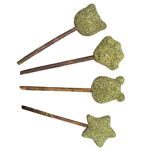 Warmhm 4Stücke Katzenminze Lutscher für Katzen Umweltfreundlicher Snack zur Verdauung Katzenkrallen und Sternform für Katzen von Warmhm