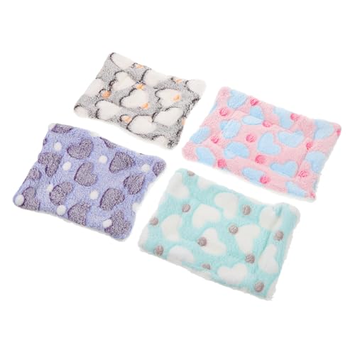 Warmhm 4Stücke Teiliges Hamster Schlafset Fleece Matratze für Kleine für Meerschweinchen und Kuscheliges Haustierbett Warmhm 4Stücke Teiliges Hamster Schlafset Fleece Matratze für Kleine für Meerschweinchen und Kuscheliges Haustierbett von Warmhm