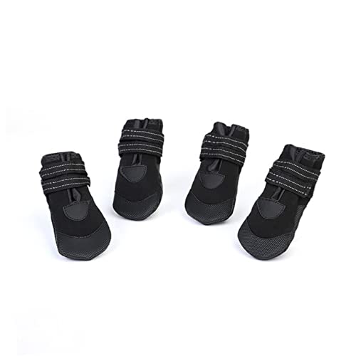 Warmhm 4Stücke Winterstiefel Für wasserdichte Und rutschfeste Hundeschuhe Mit Reflektierenden Elementen Und Schützende Pfotenschuhe Für Kleine Und Große von Warmhm
