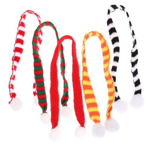 Warmhm 5 Stück Weihnachten Haustier Schal Festliche Accessoires für Hunde Warmes Halstuch für Weihnachtsfeiern Dekoration für Kleine bis Mittelgroße Haustiere von Warmhm