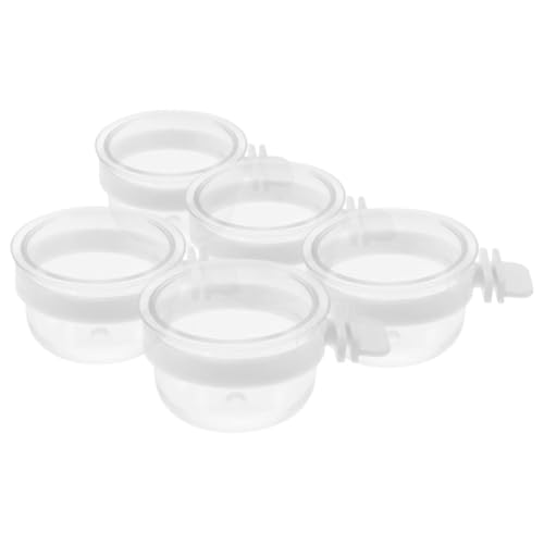 Warmhm 5Stücke Teiliges Transparenter Vogelkäfig Futterspender Für Papageien Und Nymphensittiche Abnehmbarer Wassernapf Für Einfache Und Nachfüllung Für Tägliche Warmhm 5Stücke Teiliges Transparenter Vogelkäfig Futterspender Für Papageien Und Nymphensittiche Abnehmbarer Wassernapf Für Einfache Und Nachfüllung Für Tägliche von Warmhm