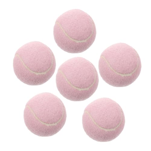 Warmhm 6 Stück Elastische Tennisbälle für Mädchen für Anfänger Leichte Gummibälle für Training und Spiel Trendige Weiche und Bouncy Tennisbälle für Jugendtraining von Warmhm