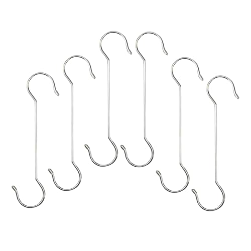 Warmhm 6Stücke Förmige Metallhaken Für Garten Lange Aufhänger Für Pflanzenampeln Vogelhäuschen Und Gartenaccessoires Zum Aufhängen Dekorationen von Warmhm