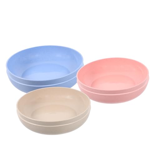 Warmhm 6Stücke Katzennäpfe Flache Futternäpfe aus Material Rutschfestes Design für Katzen zu Reinigen und Spülmaschinenfest für Kleine Katzen und Kätzchen von Warmhm