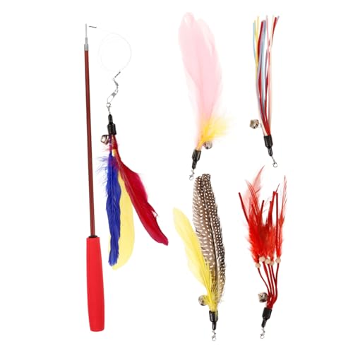 Warmhm 6Stücke Katzenspielzeug Katzen Teaser Sticks Mit Interaktives Katzenspielzeug Für Kätzchen Spaß Und Bewegung Für Ihre Kunststoffgriff Zufällige Warmhm 6Stücke Katzenspielzeug Katzen Teaser Sticks Mit Interaktives Katzenspielzeug Für Kätzchen Spaß Und Bewegung Für Ihre Kunststoffgriff Zufällige von Warmhm