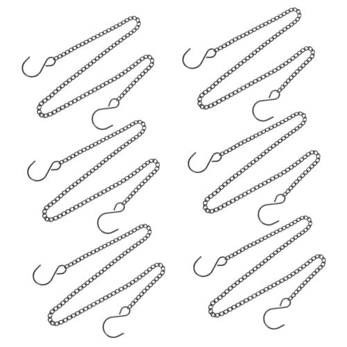 Warmhm 6Stücke Metallkette für Blumentöpfe Hängende Kette mit Haken für Vogelhäuser Laternen und Windspiele Ersatzkette für Garten und Dekoration und Langlebig Warmhm 6Stücke Metallkette für Blumentöpfe Hängende Kette mit Haken für Vogelhäuser Laternen und Windspiele Ersatzkette für Garten und Dekoration und Langlebig von Warmhm