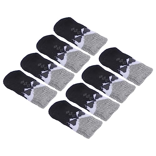 Warmhm Anti Rutsch Hundesocken Für Kleine Und Große Hunde 8 Stück Polyester rutschfest Pfotenfreundlich Für Indoor Und Outdoor Haustierpfotenschutz von Warmhm