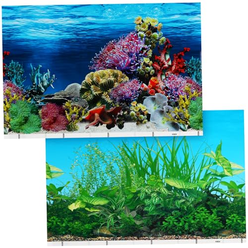 Warmhm Aquarium Hintergrundfolie Dreidimensionales Meeresmotiv Dekorativer Wandaufkleber für Glatte Oberflächen Wie Fischglas Zubehör H Style Warmhm Aquarium Hintergrundfolie Dreidimensionales Meeresmotiv Dekorativer Wandaufkleber für Glatte Oberflächen Wie Fischglas Zubehör H Style von Warmhm