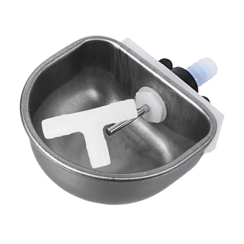 Warmhm Automatischer Trinkwasserautomat Für Kaninchen Kaninchen Tränkesystem Edelstahl Kaninchen Trinkwasser Frettchen Wasserspender Automatischer Wassernapf Tiernapf Abs Silber von Warmhm