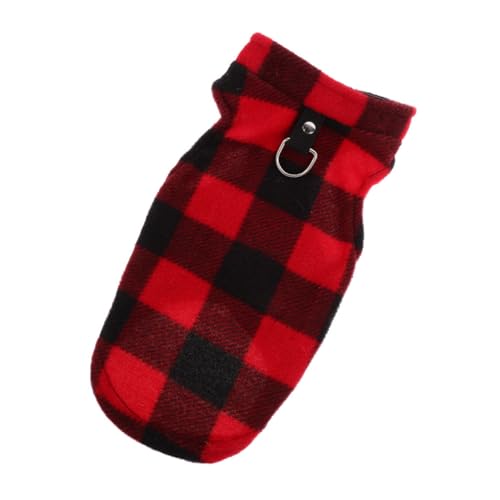 Warmhm Fleece Hundeweste für Kleine und Mittelgroße Hunde Warme Gestreifte Hundejacke aus Weichem Material für Herbst und Winter Modischer Hundepullover mit Ring für Leinenbefestigung Warmhm Fleece Hundeweste für Kleine und Mittelgroße Hunde Warme Gestreifte Hundejacke aus Weichem Material für Herbst und Winter Modischer Hundepullover mit Ring für Leinenbefestigung von Warmhm