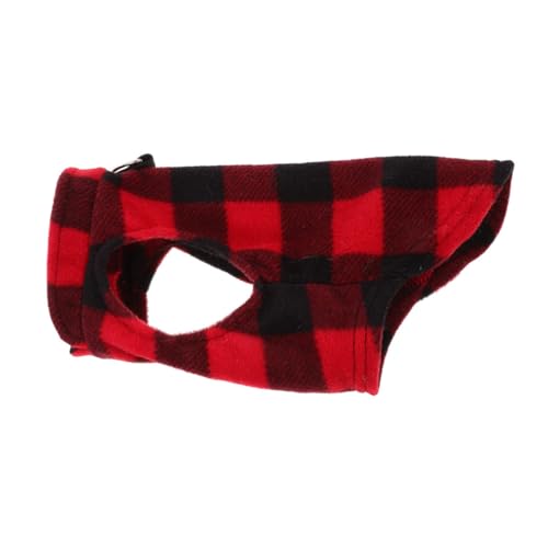 Warmhm Fleece Hundeweste für Kleine und Mittelgroße Hunde Warme Kuschelige Hundejacke aus Polar Fleece im Karomuster für Winter und Alltag Bequem und Stylisch für Haustiere Süßes Design Warmhm Fleece Hundeweste für Kleine und Mittelgroße Hunde Warme Kuschelige Hundejacke aus Polar Fleece im Karomuster für Winter und Alltag Bequem und Stylisch für Haustiere Süßes Design von Warmhm
