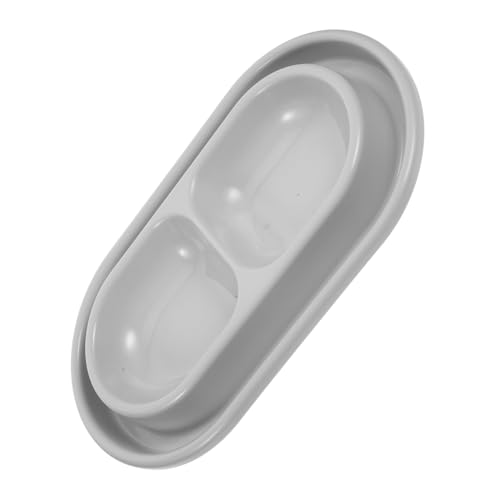 Warmhm Futternapf für Katzen und Antifutter Ameisen Design Eleganter Grauer Hygienisch und Platzsparend für Kleine bis Große für Innenräume von Warmhm