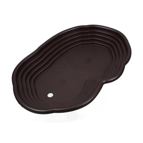 Warmhm Wasserschale Für Schildkröten Mit Rampe Großes Reptilienbadebecken Abs-Material Und Langlebig Als Sonnenplattform Und Futternapf Geeignet Für Terrarien von Warmhm