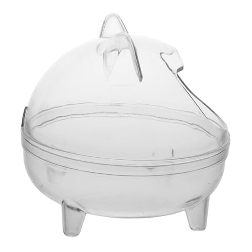 Warmhm Hamster Badezimmertoilette Hamsterbadewanne Hamster Sandbadewannen Hamster Staubbadewanne Mäusebadezubehör Hamsterbad Und Sandkasten Mäusehabitatzubehör Transparente Abs von Warmhm