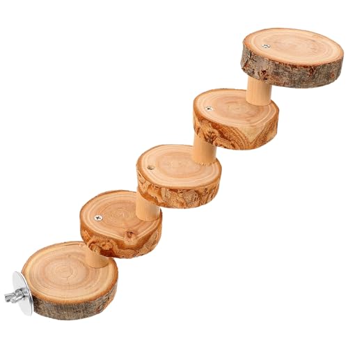 Warmhm Hamster Kletterleiter Aus Natürlichem Holz Stufiges Für Hamster Und Chinchillas Für Käfigzubehör Und Stressfreies von Warmhm