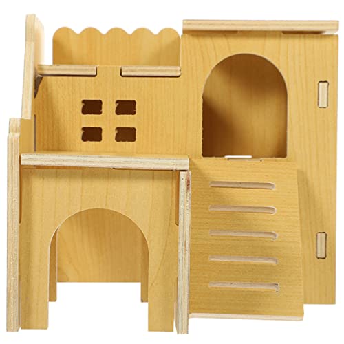 Warmhm Hamster Nest mit Kletterleiter und Versteck für Kleine Haustiere Wie Hamster und Meerschweinchen Fördert Bewegung und Spielspaß Luftiges Design für Optimale von Warmhm