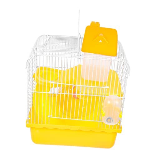 Warmhm Hamsterkäfig Hamster-reisetransporter Kleines Haustierhäuschen Kleintierkäfig Reptilien Lebensraum Syrisches Zwerghaus Hamsterhütte Mäusekäfig Kriechen Plastik Lieferungen Reisen von Warmhm