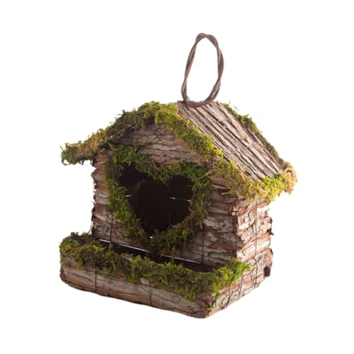 Warmhm Handgefertigtes Vogelhaus aus Rinde und Moos Multifunktional als Blumenkorb und Vogelnest Wetterfestes Langlebiges Balkon und Gartendekor Geeignet zum Aufhängen im Außenbereich Warmhm Handgefertigtes Vogelhaus aus Rinde und Moos Multifunktional als Blumenkorb und Vogelnest Wetterfestes Langlebiges Balkon und Gartendekor Geeignet zum Aufhängen im Außenbereich von Warmhm