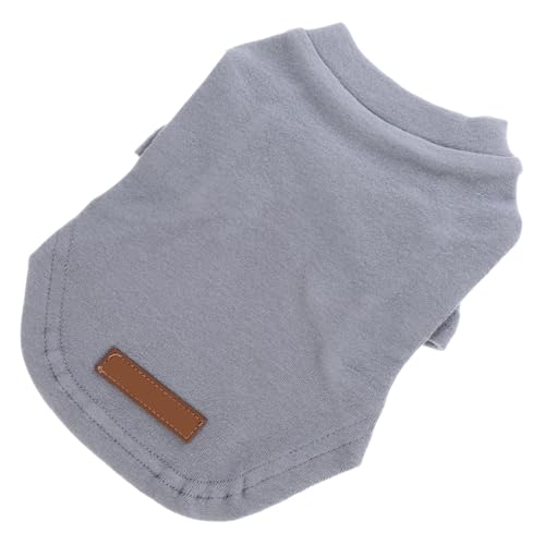 Warmhm Haustier Baumwollhemd für Einfarbiges Design Gemütliches Unterhemd für Besondere Anlässe Blaugrau S für Outdoor Aktivitäten Langlebig Warmhm Haustier Baumwollhemd für Einfarbiges Design Gemütliches Unterhemd für Besondere Anlässe Blaugrau S für Outdoor Aktivitäten Langlebig von Warmhm