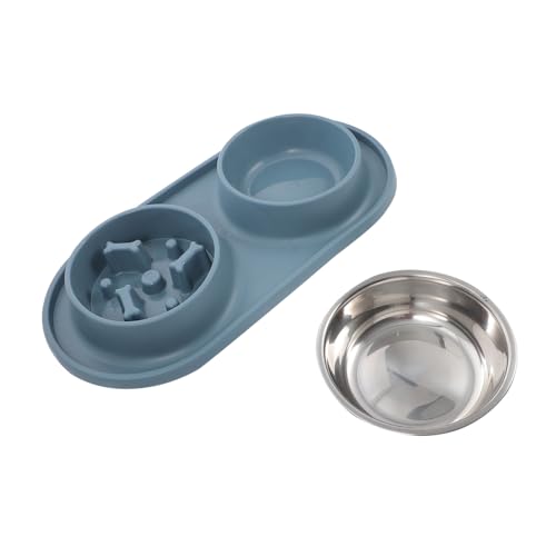 Warmhm Haustier Futter und Wassernapf Langsame Fütterungsschale mit Abnehmbarer Basis rutschfest für Kleine und Katzen zu Reinigen Warmhm Haustier Futter und Wassernapf Langsame Fütterungsschale mit Abnehmbarer Basis rutschfest für Kleine und Katzen zu Reinigen von Warmhm