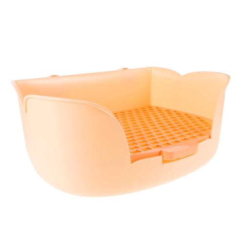 Warmhm Haustierkaninchen -Toilette Katzentoilette Katzenträger für Haustiere Einstreu für Kleintiere Frettchenstreu Tiertoiletten kleines Tierbad Häschen Toilette Plastik Orange Warmhm Haustierkaninchen -Toilette Katzentoilette Katzenträger für Haustiere Einstreu für Kleintiere Frettchenstreu Tiertoiletten kleines Tierbad Häschen Toilette Plastik Orange von Warmhm