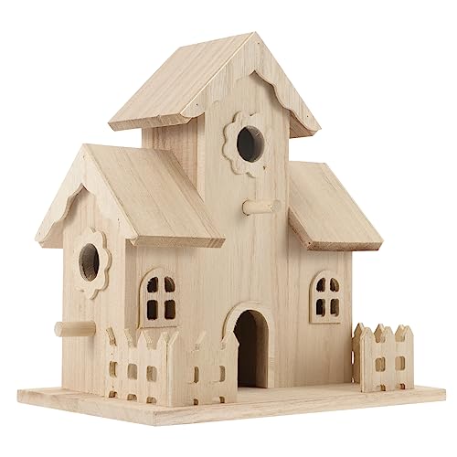 Warmhm Hölzernes Vogelhaus Dekoratives Haustier für Kleine Hängendes Schlafnest aus Natürlichem Holz für Garten und Vielseitige Optionen Warmhm Hölzernes Vogelhaus Dekoratives Haustier für Kleine Hängendes Schlafnest aus Natürlichem Holz für Garten und Vielseitige Optionen von Warmhm