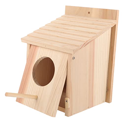Warmhm Holz Vogelhaus für Kreatives Nistkästchen aus Natürlichem Holz Hängendes für Garten oder Haustierzubehör für Vogelliebhaber und Naturliebhaber Warmhm Holz Vogelhaus für Kreatives Nistkästchen aus Natürlichem Holz Hängendes für Garten oder Haustierzubehör für Vogelliebhaber und Naturliebhaber von Warmhm