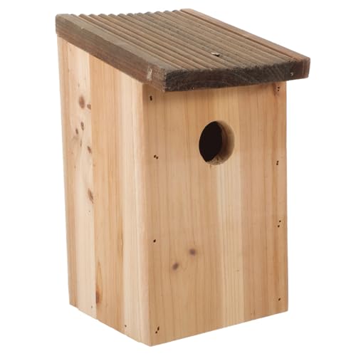 Warmhm Holzsittich Nistkasten aus Massivem Holz Dekoratives Vogelhaus für Außenbereich Hängender Vogelnistkasten für Garten Warmhm Holzsittich Nistkasten aus Massivem Holz Dekoratives Vogelhaus für Außenbereich Hängender Vogelnistkasten für Garten von Warmhm